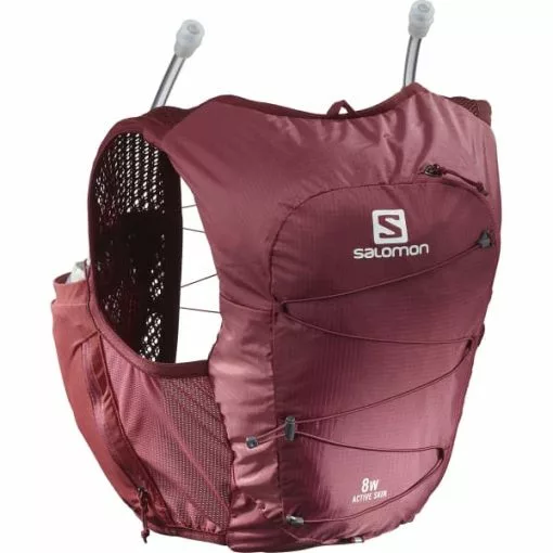 Sacs Hydratation SALOMON ACTIVE SKIN 8 W SET EARTH RED/CABERNET 22 Rouge -Sacs de voyage Soldes Boutique 9 100505 active skin 8 w set earth red cabernet lc1757200 01