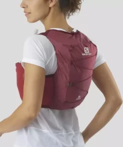 Sacs Hydratation SALOMON ACTIVE SKIN 8 W SET EARTH RED/CABERNET 22 Rouge -Sacs de voyage Soldes Boutique 9 100505 active skin 8 w set earth red cabernet lc1757200 03