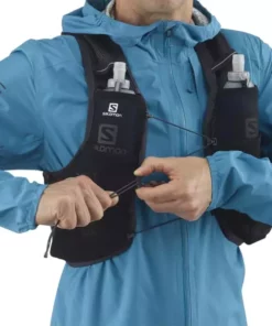 Sacs Hydratation SALOMON ACTIVE SKIN 8 SET BLACK/EBONY 22 Noir -Sacs de voyage Soldes Boutique 9 93393 active skin 8 set black ebony lc1568200 04